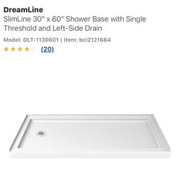 DreamLine SlimLine Shower Pan