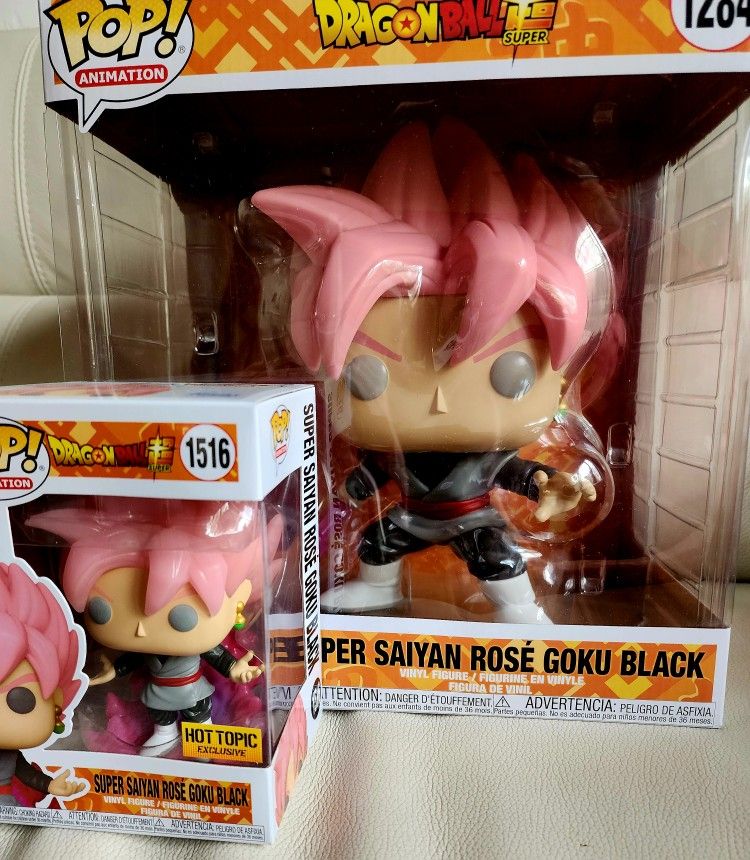 Funko Pop DBZ Super Saiyan Rose Goku Black Set