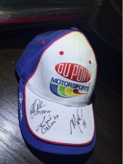 Vintage NASCAR DuPont Motorsports #24 Signed Chase Authentics Hat