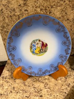 PLATOS DE PORCELANA FILETEADA DIFERENTES MODELOS C/U