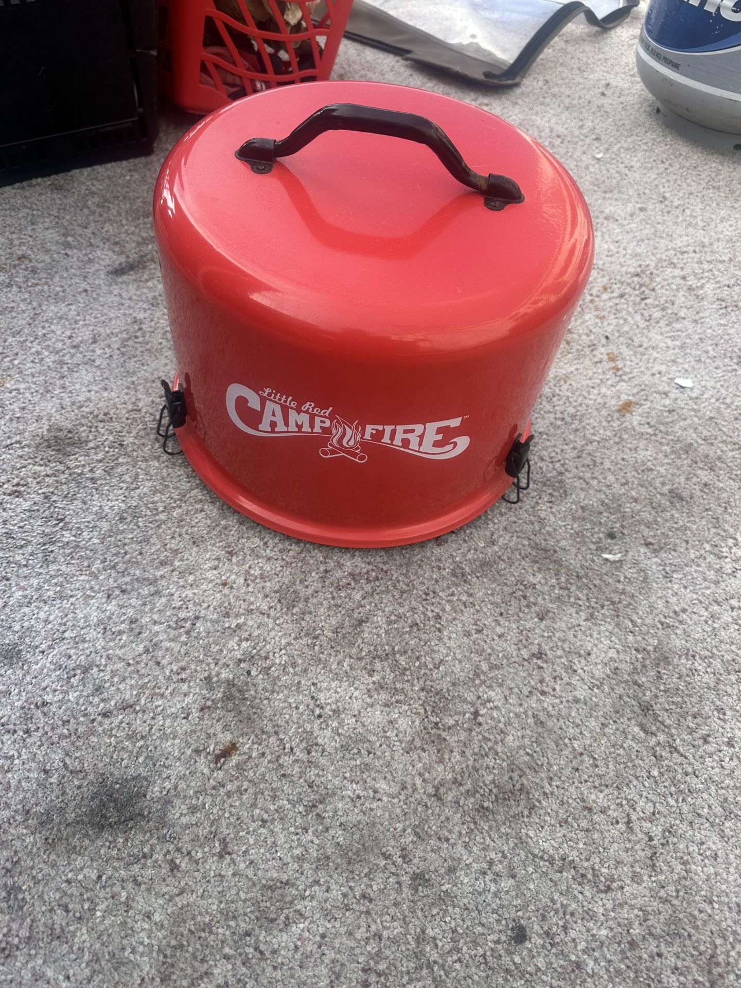 Little red campfire Propane Fire pit