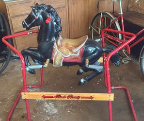 Black beauty rocking horse