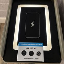 LED Nightstand Bluetooth Speaker w/Wireless Charger and Safe