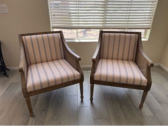 Martha Stewart Isla Cane Accent Chairs (Pair) – Coastal/Farmhouse Style