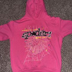 Sp5der P*nk Hoodie V2 *Large*