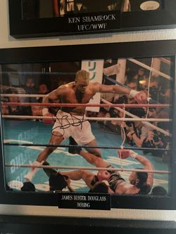 BOXING JAMES BUSTER DOUGLASS AUTOGRAPHED COA FROM JSA