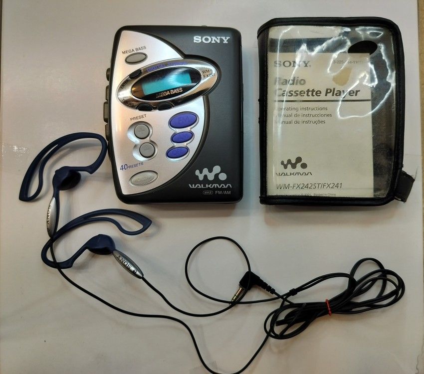 SONY Walkman WM-FX241 Portable Cassette Player 