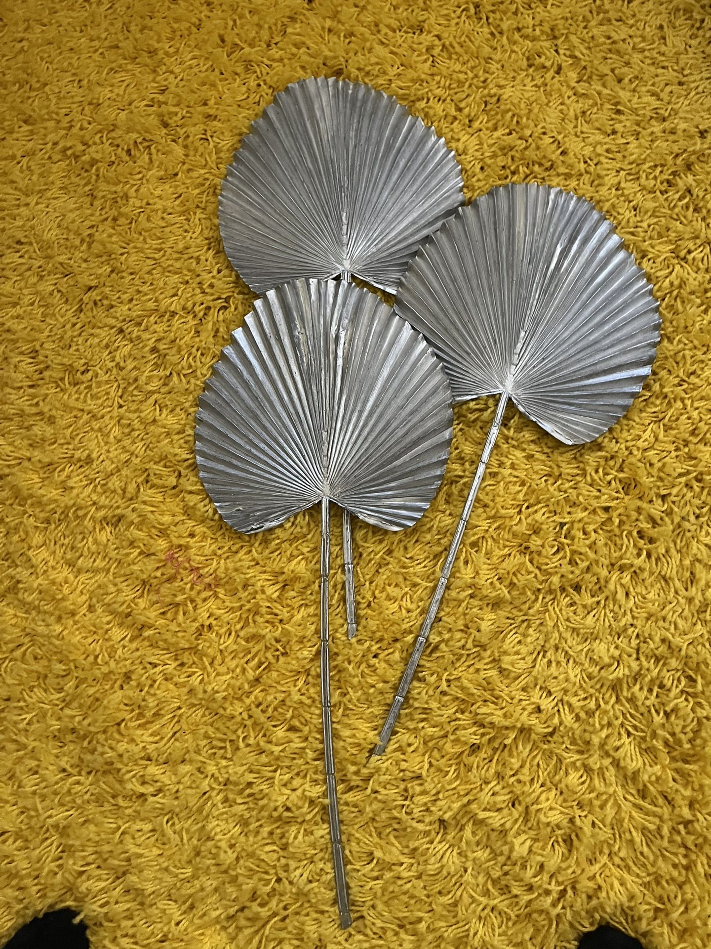 New Silver Decorative Fans