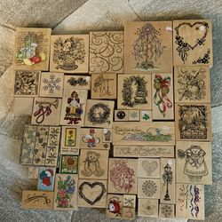 Huge Lot of Rubber stamps. Good condition. Many never used