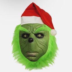 Latex Mask Horse Green Monster Santa Claus for Christmas, Halloween & Holiday