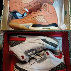 Jordan 5 & Jordan 3 Both Size 7Y Both $125 Great Condition See Pics 