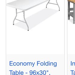ULINE 96x30 Table