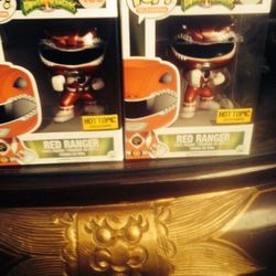 Hot topic metallic red power ranger