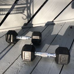 Pair Of Hex Dumbbells By TSA