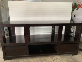 Solid wood tv stand