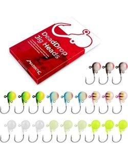 Dead Drop Jig Heads, Lead Jig Heads, Fishing Jig Heads, Sinks Quickly, Dual Attachment Point