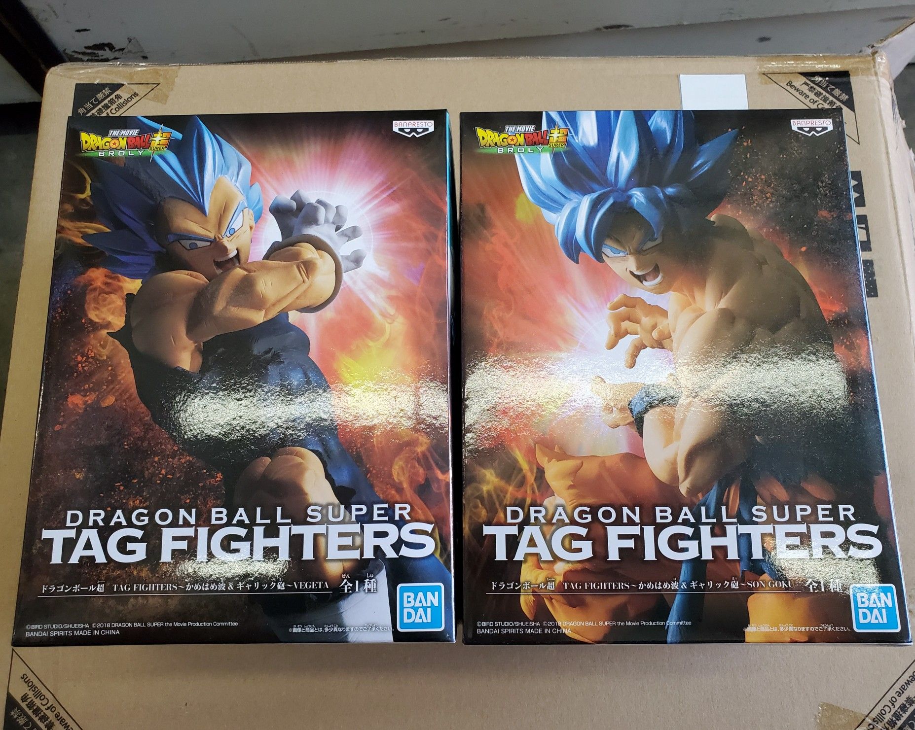 $55 Dragon Ball Super - Tag Fighters Super Saiyan Goku & Vegeta God (set)