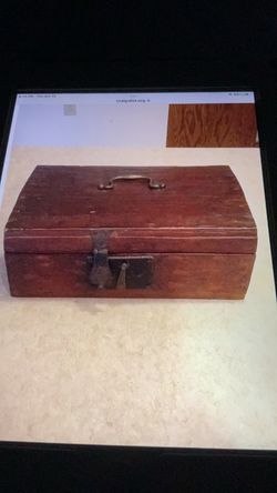 Rare Washington Masonic Lodge #13 lock box