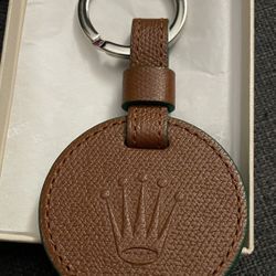 Rolex Keychain Signature Leather Keyring Keychain 