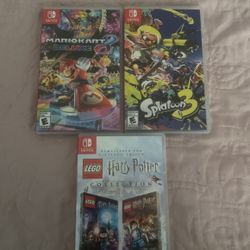 Mario Kart 8 Deluxe + Splatoon 3 + Lego Harry Potter Collection (Switch)