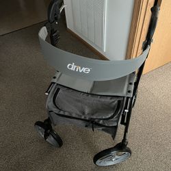 Medical Brand New Never Used Drive Medical Nitro Black/Gray Walker With Seat And Storage