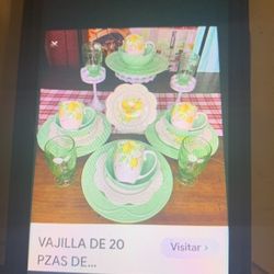 Princess House Nueva Vajilla 20 Piezas 