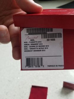 Baccarat Annual Ornament- 2012