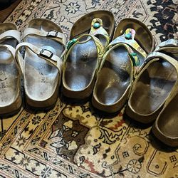 Birkenstock’s Lot Of 3 Sandals