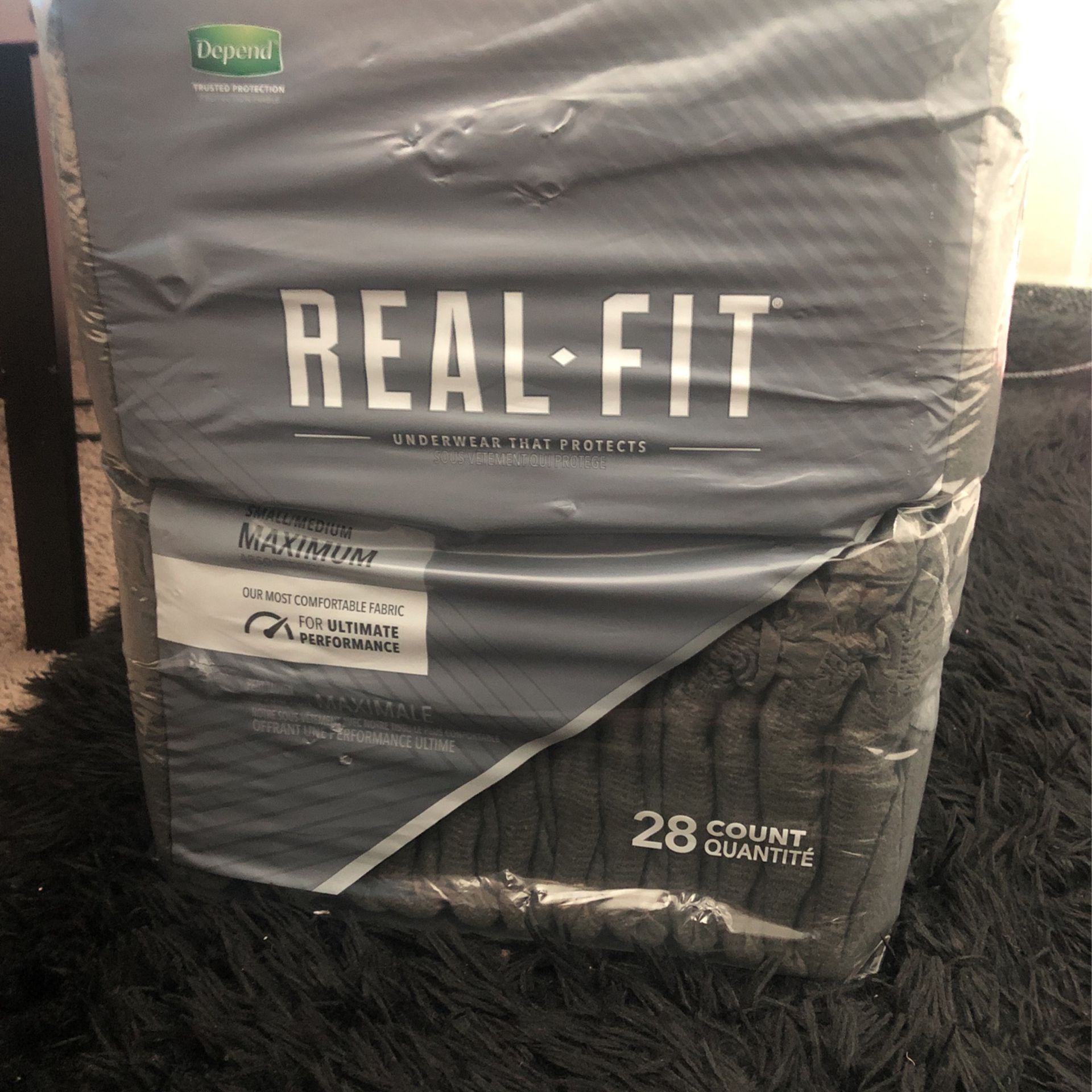 Real Fit Depend 28 Count 