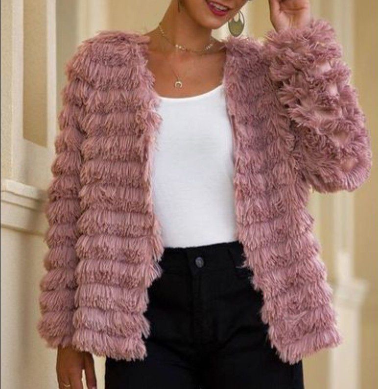 Fuzzy Pink Jacket 