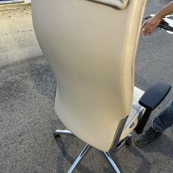 Leather Beige Executive Chair