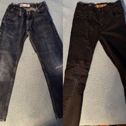 Levi & Lee Distressed Fashionable Jeans Boys Size 10