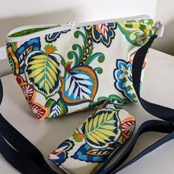 Floral Outdoor Fabric Purse Optional Matching Cushion Sunglass Case 5.00 Extra 