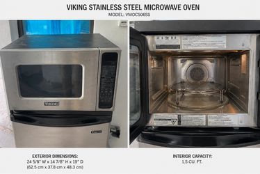 VIKING STAINLESS STEEL MICROWAVE / CONVECTION OVEN — USED FOR SALE