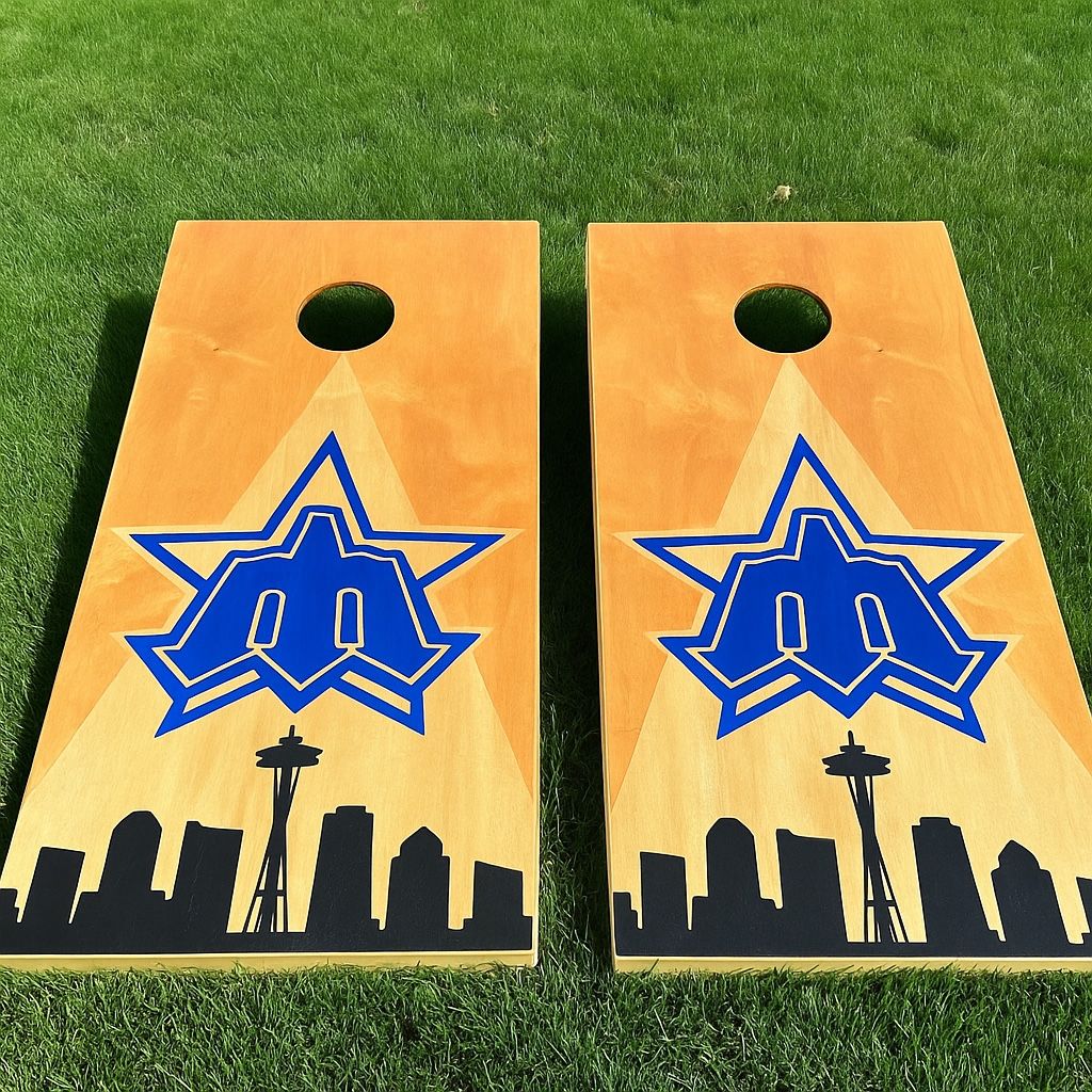 Seattle Mariners Cornhole Boards BRAND NEW