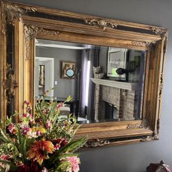 Beautiful Ornate Framed Mirror – 39” x 51”
