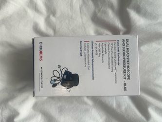 Dual head stethoscope and blood pressure kit