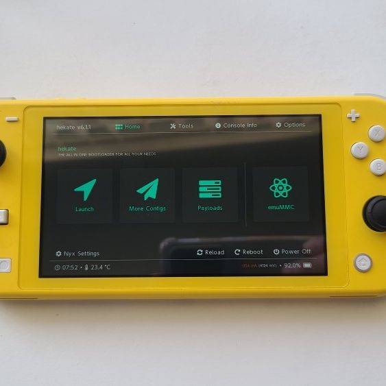 Switch lite with CFW Atmosphere 128gb