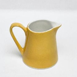 Vintage Syracuse China Syralite creamer pitcher yellow restaurant ware 1970