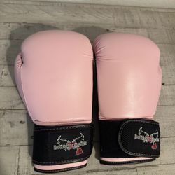 Women's Boxing Gloves 12oz - Pink/Black