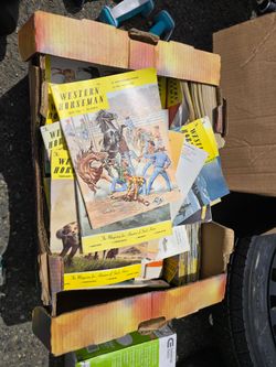 Box of Vintage Western Horseman Magazines