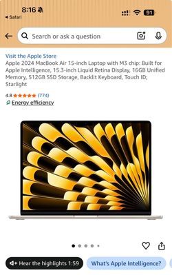 BRAND NEW 15 INCH MACBOOK AIR!