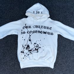 White red & black “culture” clothing brand hoodie.