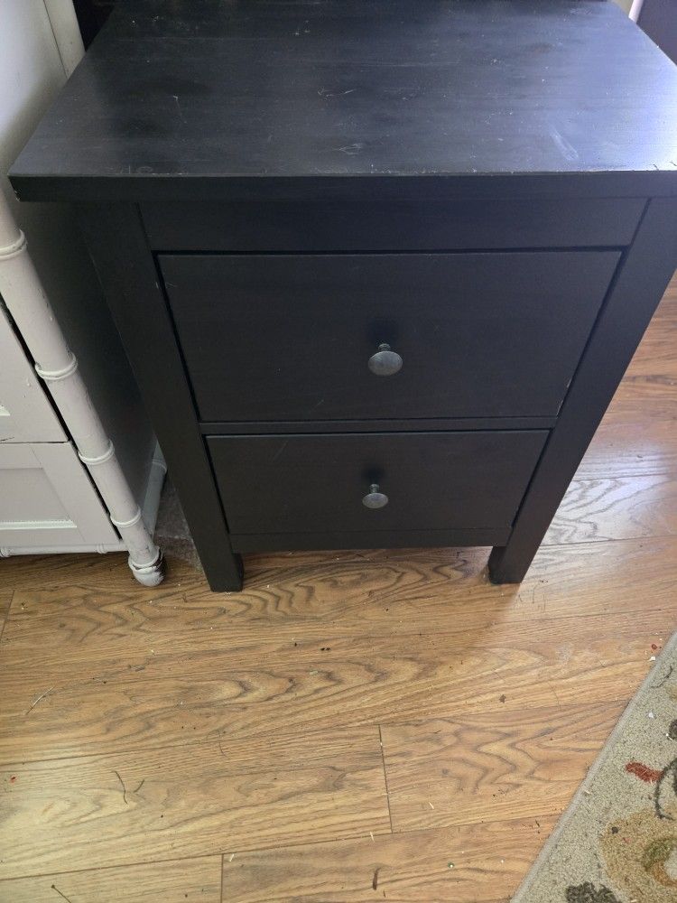 Contemporary Modern Black Nightstand Or End Table