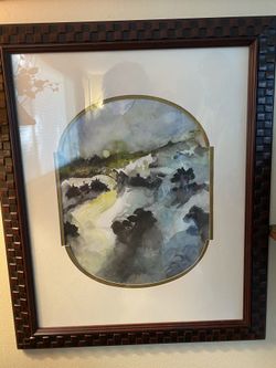 “Moon In The Meadows” Watercolor Painting