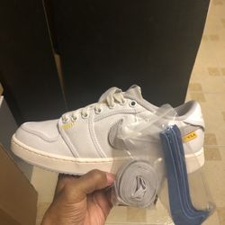 Air Jordan 1 AJKO Low SP Union White Canvas; DS; Size 7.5