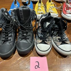 Girls / Women’s Shoe Lot – Sizes 1–7 (Converse, Vans & More)