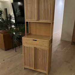 Tall Wood Cabinet
