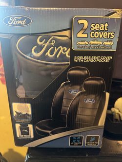 Ford Sideless Seat Covers with Cargo Pocket – 2 Pack