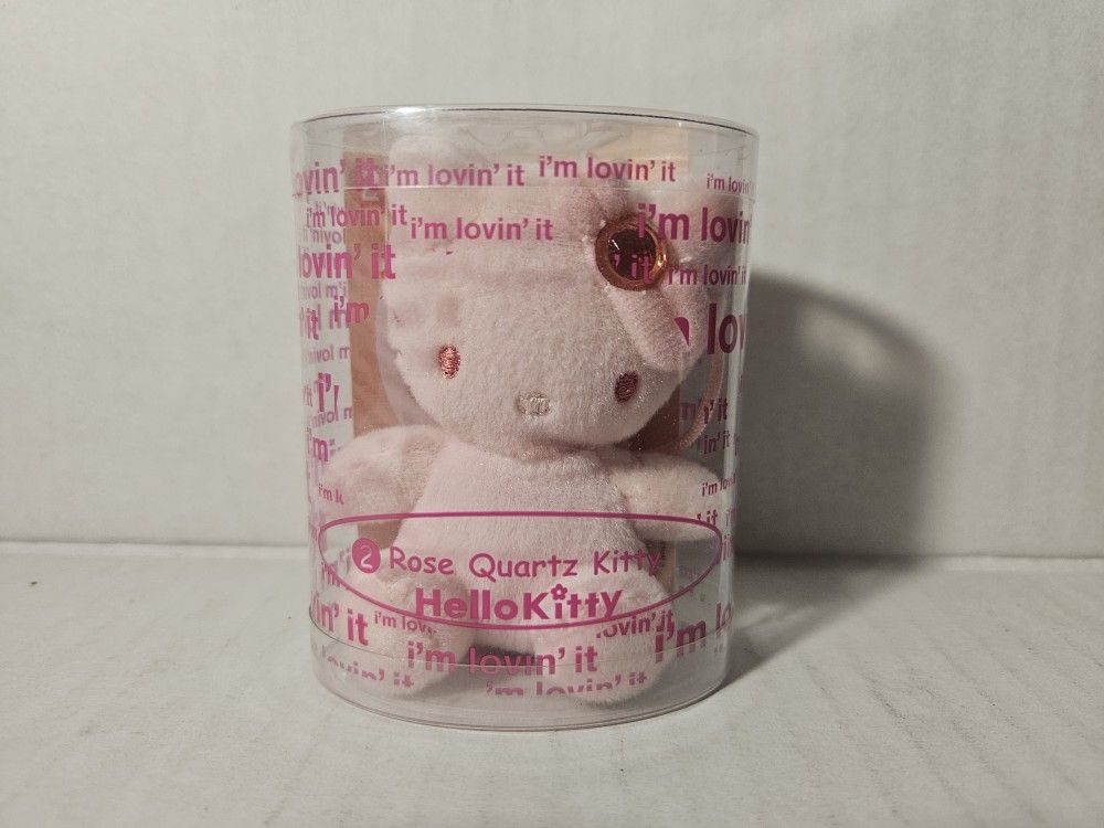 2004 Sanrio Hello Kitty McDonalds “I’m lovin’ it” Rose Quartz Kitty